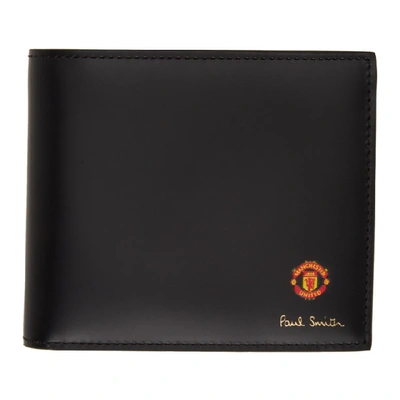 Shop Paul Smith Black Manchester United Edition Vintage Rosette Wallet In 79 Black