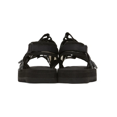 Shop Fumito Ganryu Black Suicoke Edition Silicon Sandals