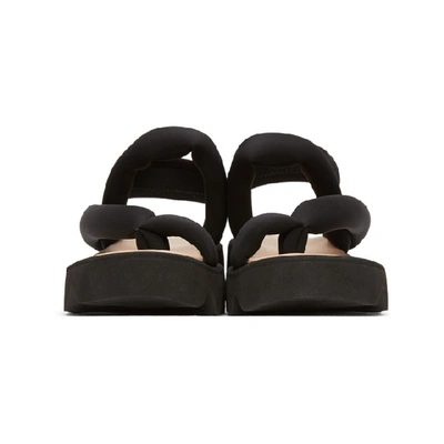 Issey Miyake Black United Nude Edition Bounce Sandals In 15 Black | ModeSens