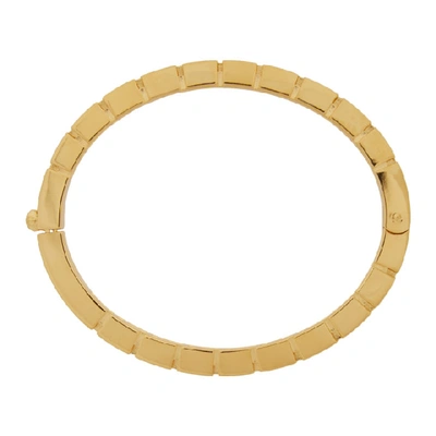 Shop Versace Gold Greek Key Bracelet In D00h Gold