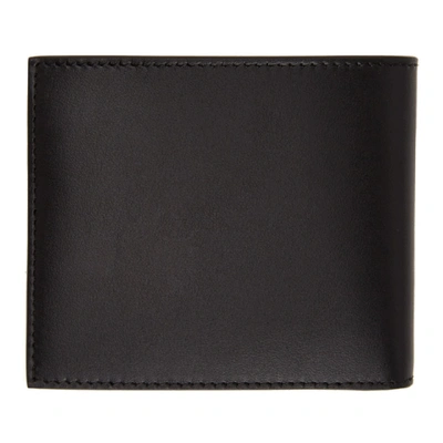 Shop Givenchy Black And Blue Paris Bifold Wallet In 012-black/b