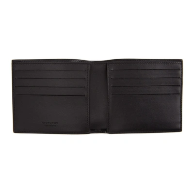 Shop Givenchy Black And Blue Paris Bifold Wallet In 012-black/b