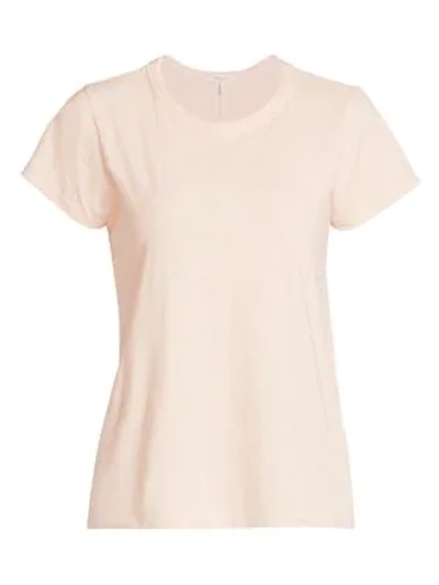 Shop Rag & Bone The Slub Crew Tee In Palest Blush