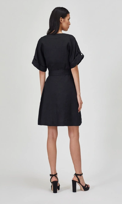 Shop Equipment Bernyce Linen Dress In True Black