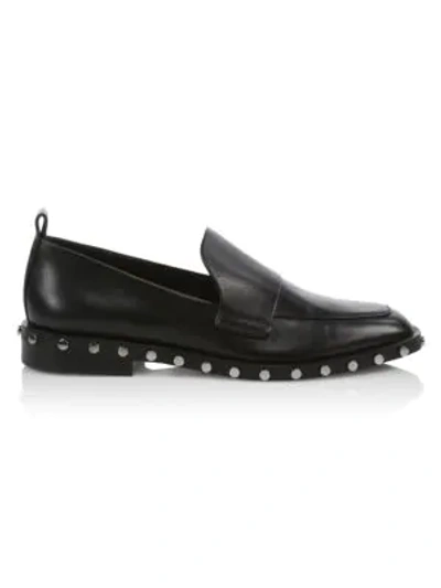 Shop 3.1 Phillip Lim / フィリップ リム Alexa Studded Leather Loafers In Black