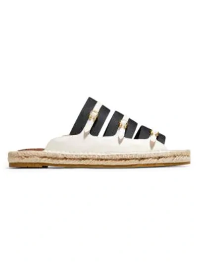 Coach Devon Leather Espadrille Sandals In Chalk ModeSens