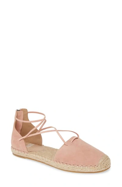Shop Eileen Fisher Lace Espadrille In Aztec Pink Suede