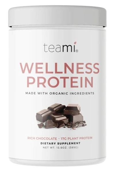 Shop Teami Blends Organic Plant-based Wellness Protein, Rich Chocolate