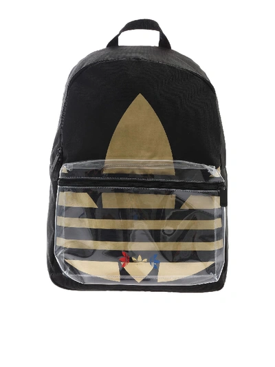 Shop Adidas Originals Trefoil Backpack In Black