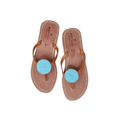 Shop Aspiga Disc Sandals Turquoise