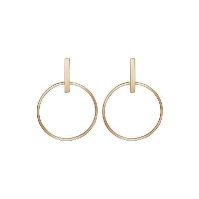 Shop Aurate Circle Earrings In Gold