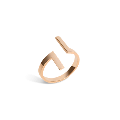 Shop Aurate Inverse Ring In Gold