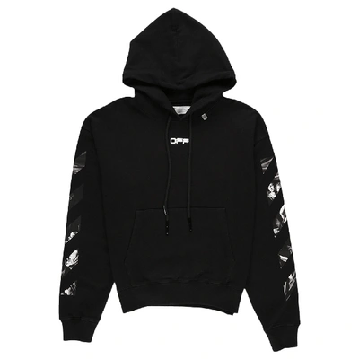 Pre-owned Off-white Caravaggio Square Over Hoodie Black/multicolor