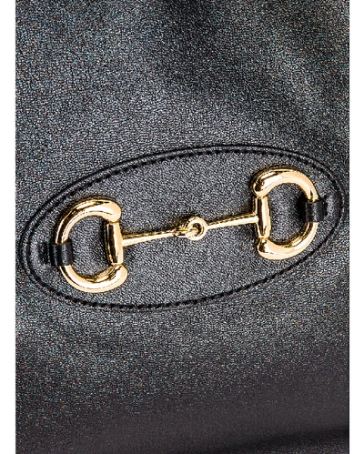 Shop Gucci 1955 Horsebit Tote Bag In Black