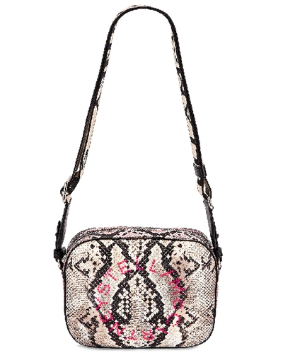 Shop Stella Mccartney Mini Snake Camera Bag In Multicolor