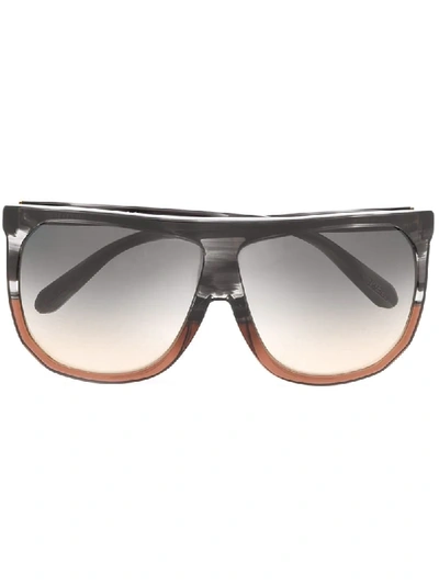 Shop Loewe Filipa Acetate Sunglasses In Black