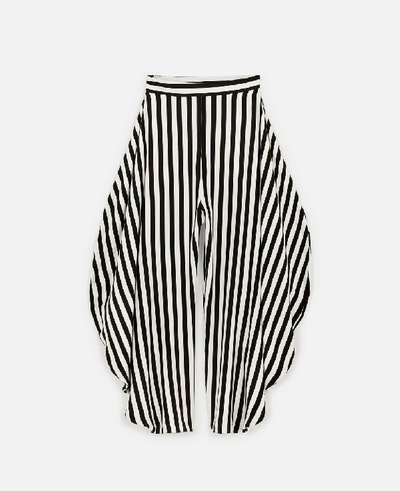 Shop Stella Mccartney Black Alicia Stripes Trousers