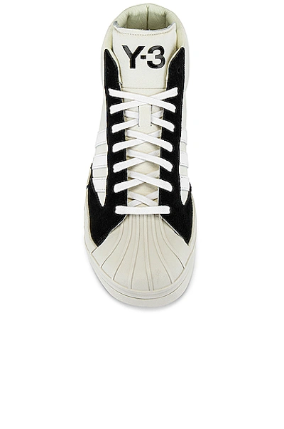 Shop Y-3 Pro Sneaker In Off White & Black & Ecru