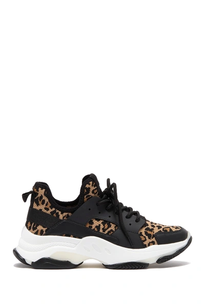Shop Steve Madden Arelle Exaggerated Sole Sneaker In Leopard