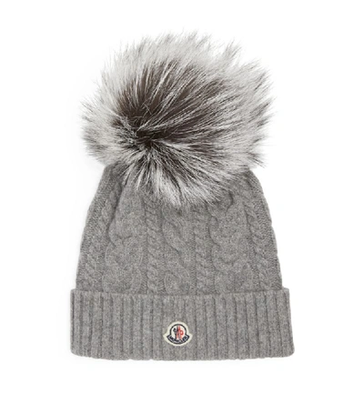 Shop Moncler Fox Fur Beanie Hat