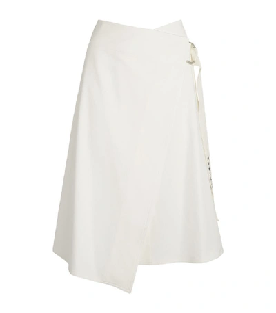 Shop Moncler Cotton Wrap Skirt