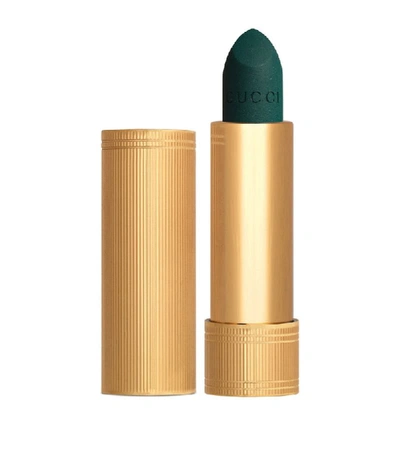 Shop Gucci Rouge À Lèvres Mat Lipstick In Green