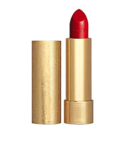 Shop Gucci Rouge À Lèvres Satin Lipstick In Red