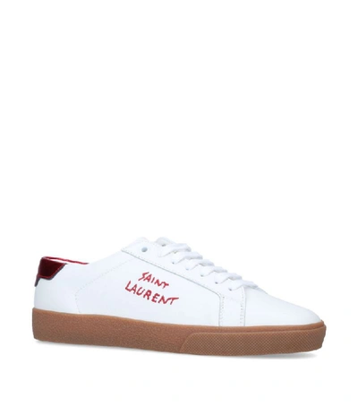 Shop Saint Laurent Leather Court Classic Sneakers