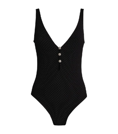 Shop Leslie Amon Rita Button-up Swimsuit