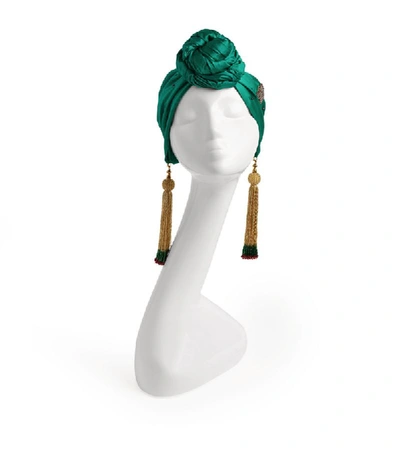 Shop Julia Clancey Embellished Silk Turban