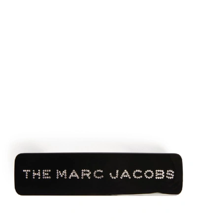 Shop Marc Jacobs Crystal-embellished Logo Hair Clip