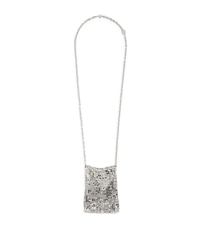 Shop Rabanne Chainmail Necklace Bag