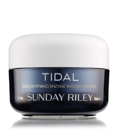 Shop Sunday Riley Tidal Brightening Enzyme Water Cream (50g) In White