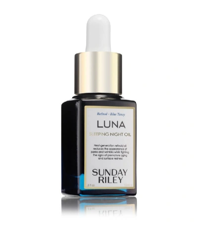 Shop Sunday Riley Luna Sleeping Night Oil (15 Ml) In White