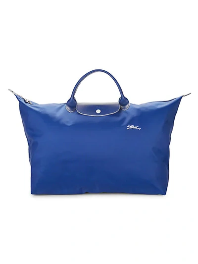 Shop Longchamp Le Pliage Club Foldable Nylon Travel Bag In Nude