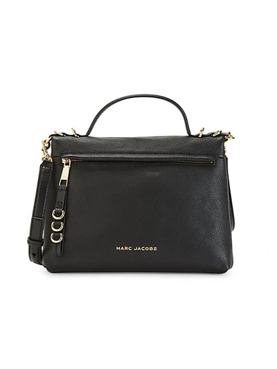 Shop Marc Jacobs The Two Fold Leather Satchel In Rock Grey