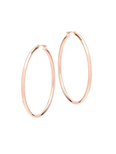 Shop Saks Fifth Avenue 14k Rose Gold Hoop Earrings/2"