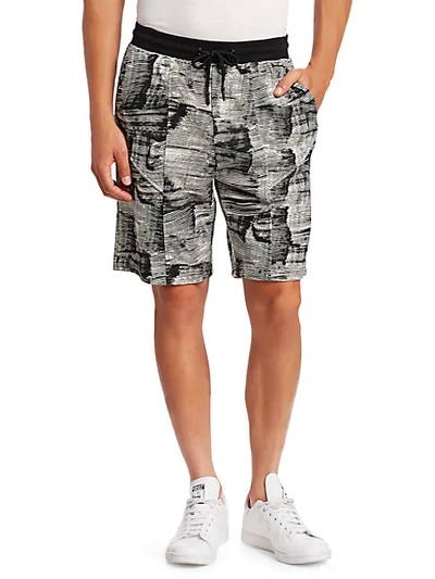 Shop Madison Supply Utility Printed Shorts In Cavier