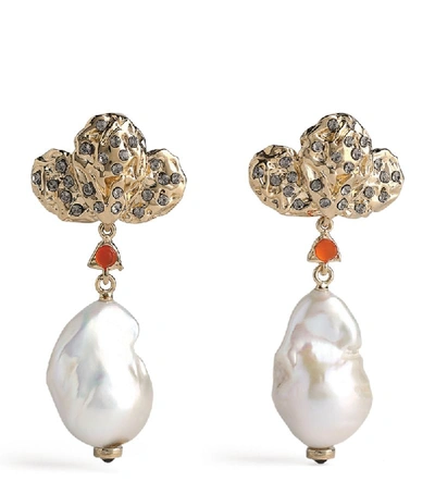 Shop Chloé Celeste Baroque Pearl Drop Earrings