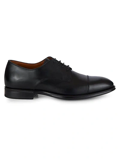 Shop Aquatalia Derek Weatherproof Leather Derby Shoes In Black