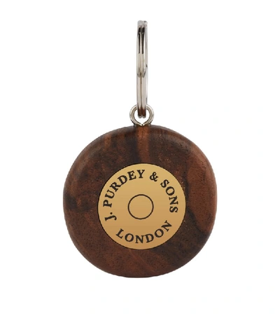 Shop Purdey Walnut Round Logo Keyring