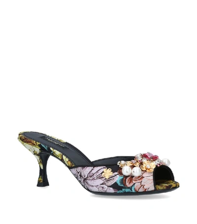 Shop Dolce & Gabbana Floral Keira Mules 60