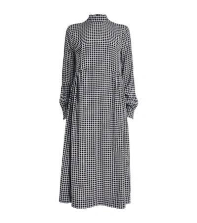 Shop Ganni Check Smock Dress