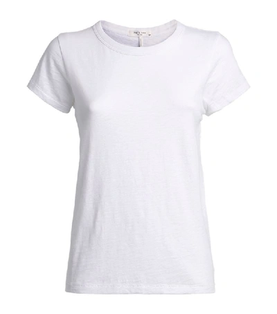 Shop Rag & Bone Womens Bright White Round Neck Cotton-jersey T-shirt