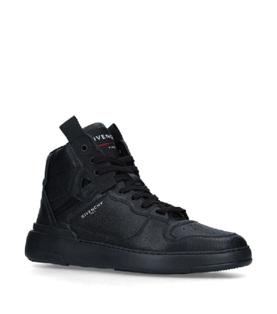 Shop Givenchy Leather Wing High-top Sneakers