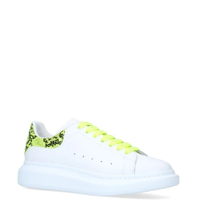 Shop Alexander Mcqueen Snakeskin Trim Show Sneakers