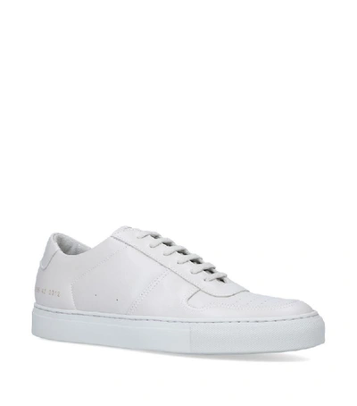Shop Common Projects Leather Bball Low-top Sneakers