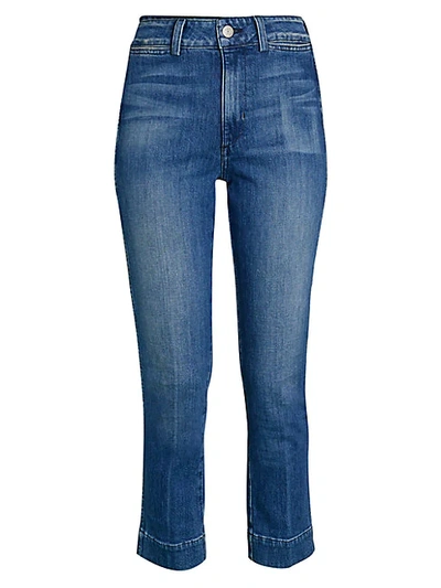 Shop Amo Audrey Skinny Ankle Jeans In Navy Starlight