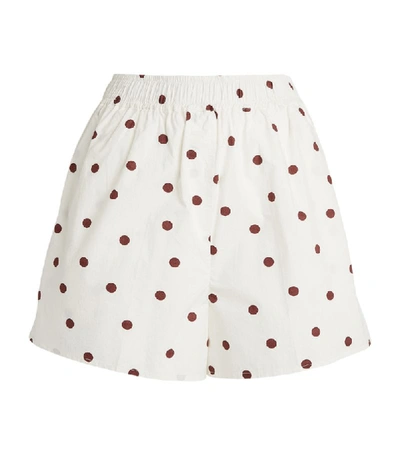 Shop Ganni Polka-dot Shorts