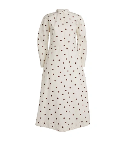 Shop Ganni Polka-dot Dress